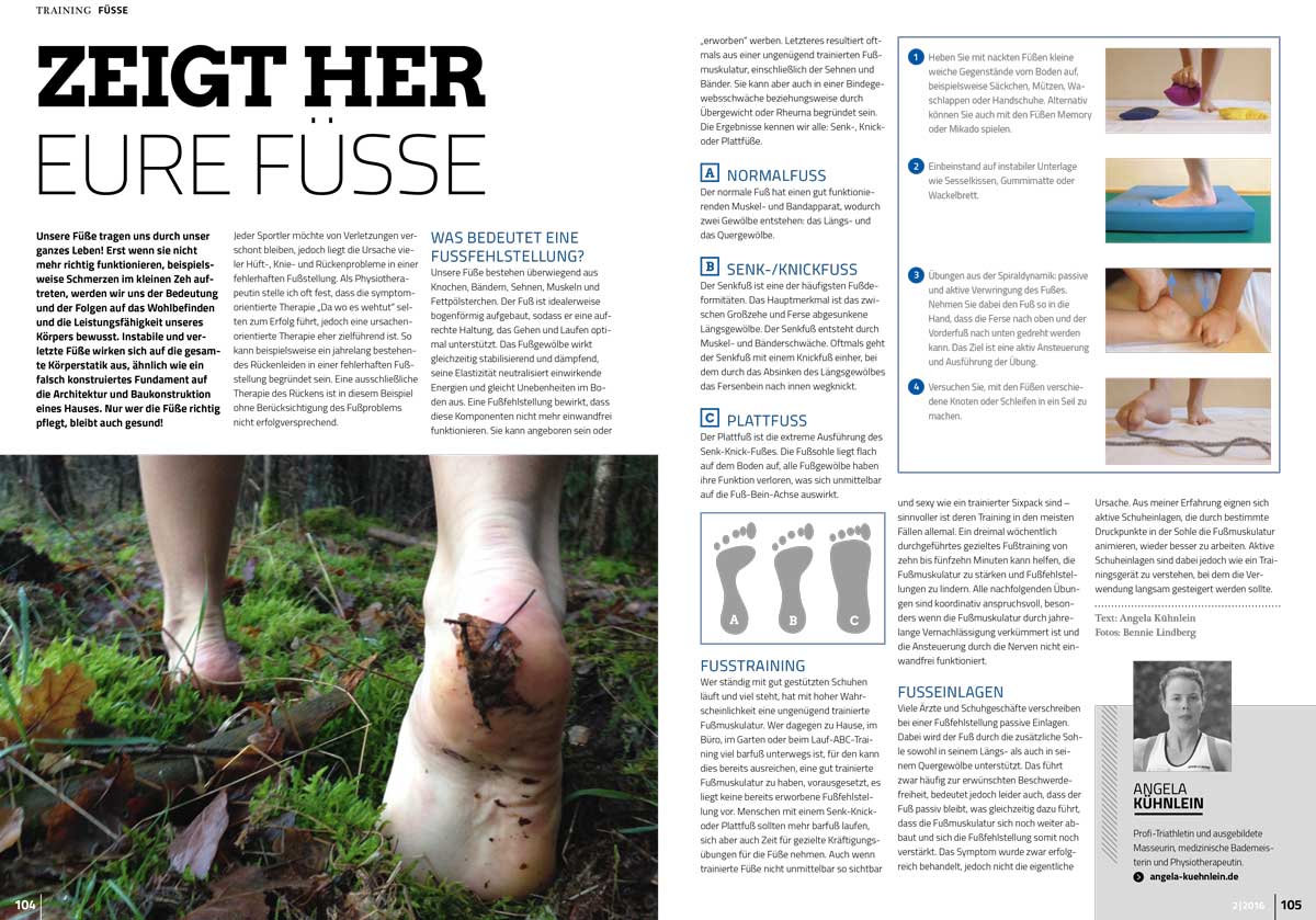 ZEIGT HER EURE FÜSSE (Tritime Magazin 2/2016)